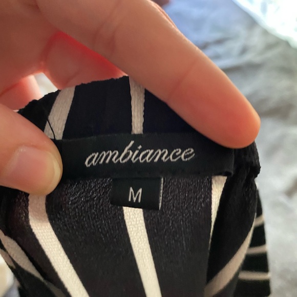 Black and White Stripped Jumpsuit - Picture 3 of 3